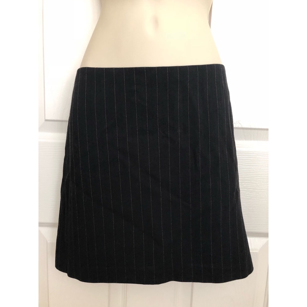 Milly Black Wool Pinstripe Miniskirt BLOOMINGDALES